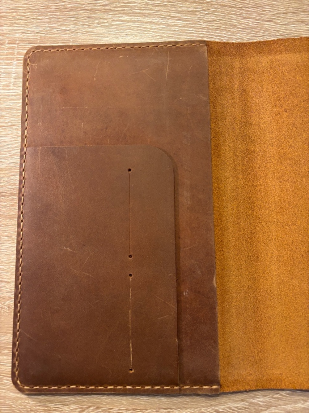 A5 Slim Leather Stamped Cover for Notebook Planner - Picture 8 of 12
